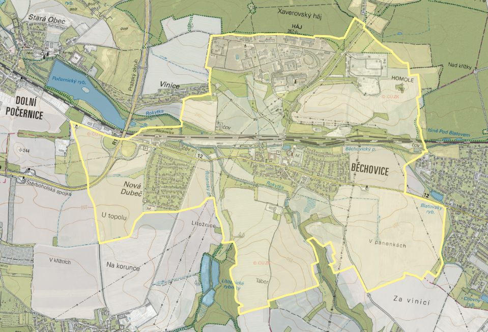 mapa_538060_bechovice